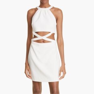 Likely Isadora cut out mini dress ivory white sleeveless NWT Nordstrom Revolve 6